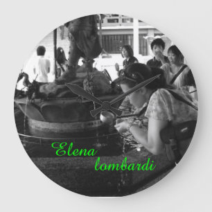 Elena lombardi　Firenze　きみのじかん展 Große Wanduhr