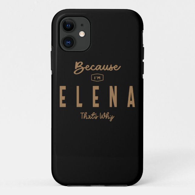 Elena Name Personalisiert Geburtsname Elena Case-Mate iPhone Hülle (Rückseite)