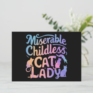 Elende kinderlose Katzenlady Einladung