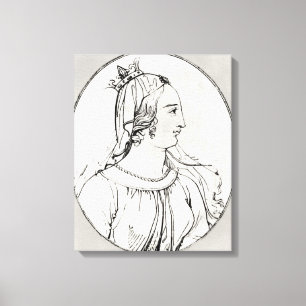 Eleonor von Aquitanien Leinwanddruck
