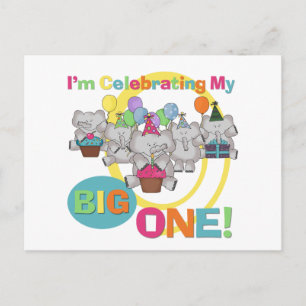 Elephant 1. Geburtstag T Shirts und Geschenke Postkarte