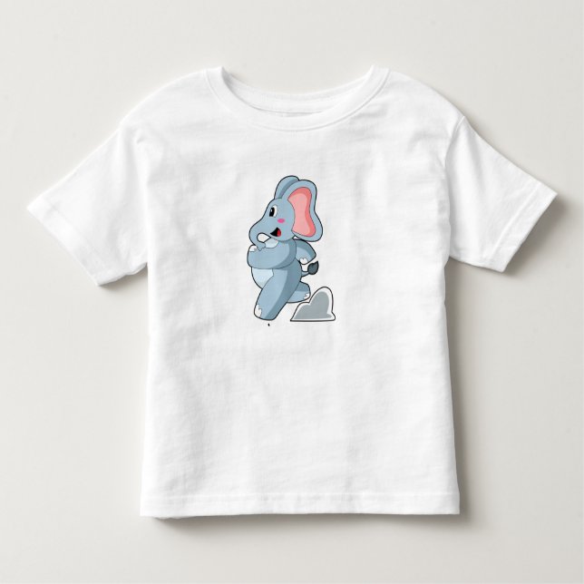 Elephant als Runner Kleinkind T-shirt (Vorderseite)