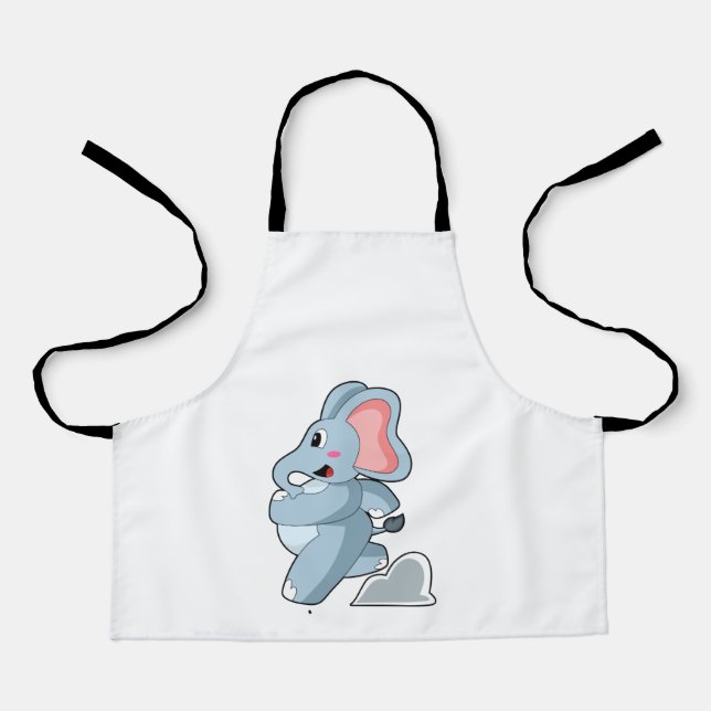 Elephant als Runner Schürze (Vorderseite)