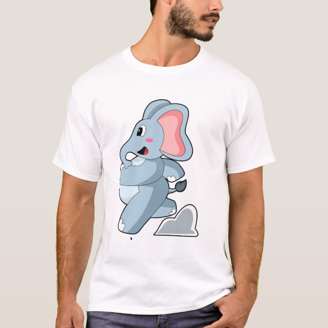 Elephant als Runner T-Shirt (Vorderseite)