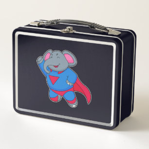 Elephant als Superhero Metall Brotdose