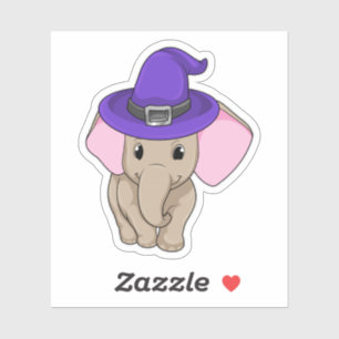 Elephant als Wizard Aufkleber