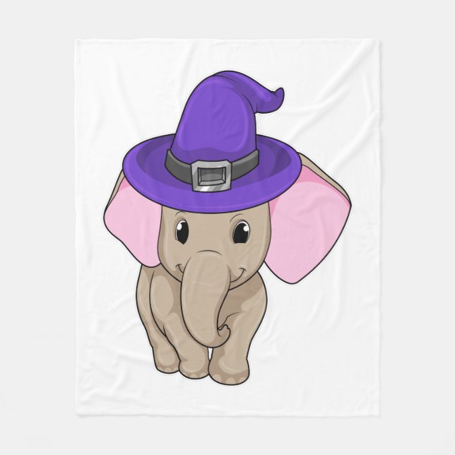 Elephant als Wizard Fleecedecke (Vorderseite)