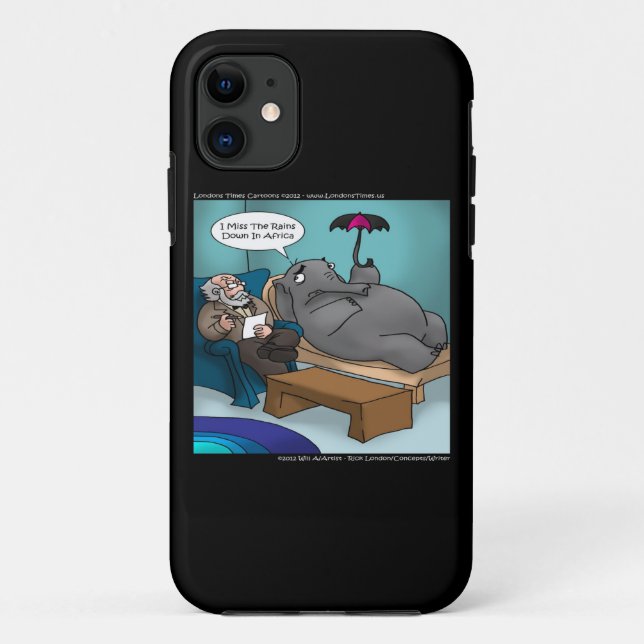 Elephant amusant en thérapie iPhone 5/5S Coque (Dos)