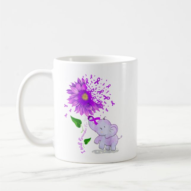 Elephant, an die ich für Sie erinnern wird Sonnenb Kaffeetasse (Links)