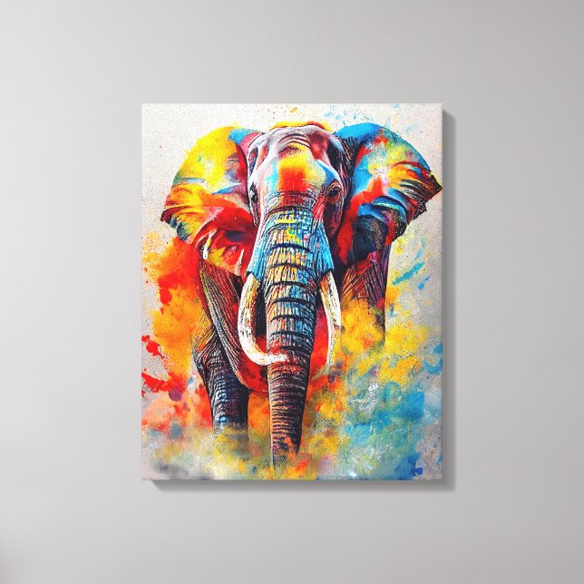 Elephant Animal Discovery Adventure Nature Planet Leinwanddruck (Vorderseite)