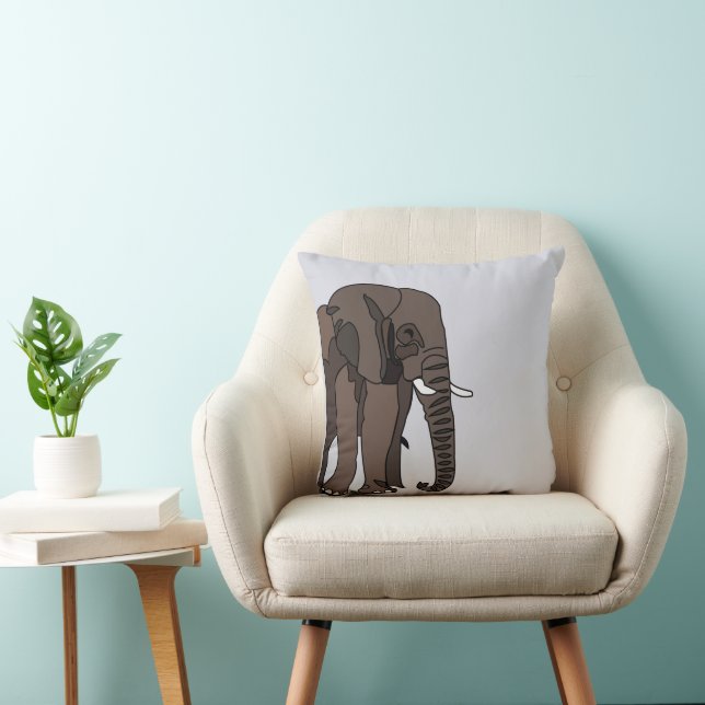Elephant Animal Elephant Kissen (Stuhl )