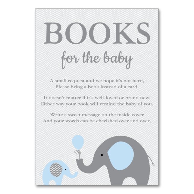Elephant Apportez des cartes de livre en bleu et g (Par défaut)