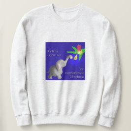 Elephant-astische Weihnachtsdubo mit Kerze Sweatshirt