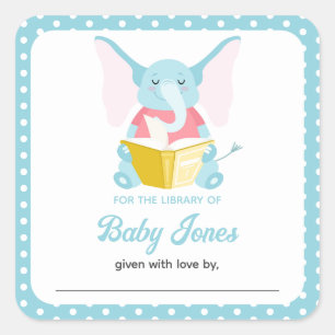 Éléphant autocollant pour les premiers livres de b