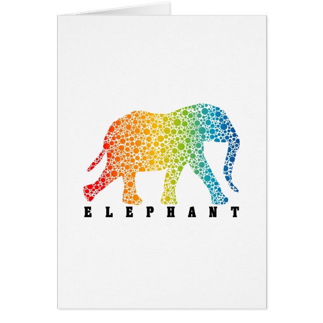 Eléphant aux couleurs (Devant)