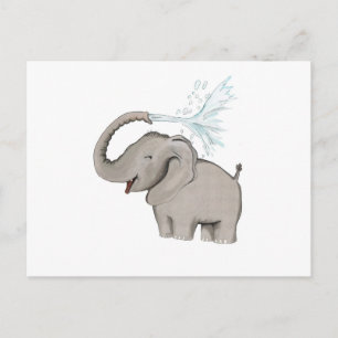 Elephant AVAL Postkarte
