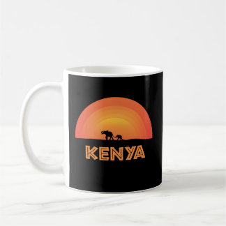 Elephant Baby African Kenya Sunset Wildlife Nature Kaffeetasse