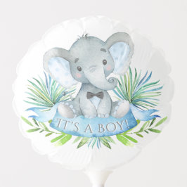 Elephant Baby Boy Dusche Ballon