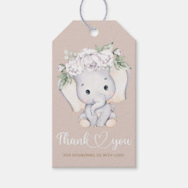 Elephant Baby Dusche Dank Geschenketiketten Geschenkanhänger