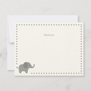 Elephant Baby Dusche Danke Note Card Mitteilungskarte