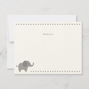 Elephant Baby Dusche Danke Note Card Mitteilungskarte