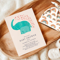 Elephant Baby Dusche mit Mutter und Kalb