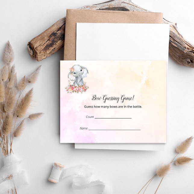 Elephant Baby Shooting Count Game Begleitkarte (Von Creator hochgeladen)