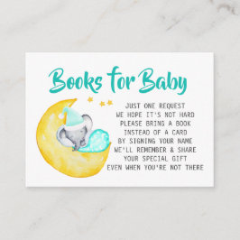 Elephant Baby Shower Books für Baby Begleitkarte