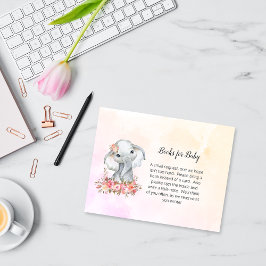 Elephant Baby Shower Books für Baby Begleitkarte