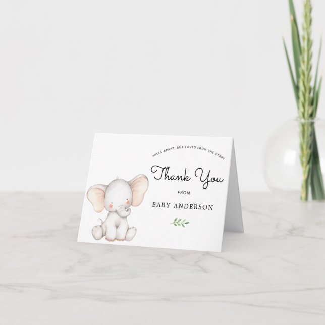 Elephant Baby Shower by Mail Vielen Dank (Vorderseite)