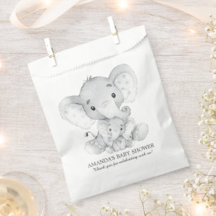 Elephant Baby Shower Fevor Bags Geschenktütchen