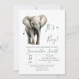 Elephant Baby Shower ist ein Kinderthema Einladung