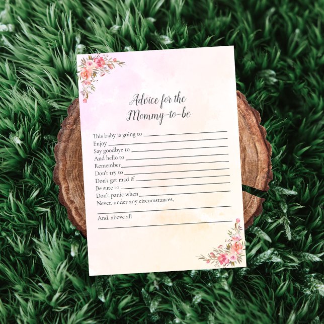 Elephant Baby Shower Ratschläge für Mama Einladung (Von Creator hochgeladen)