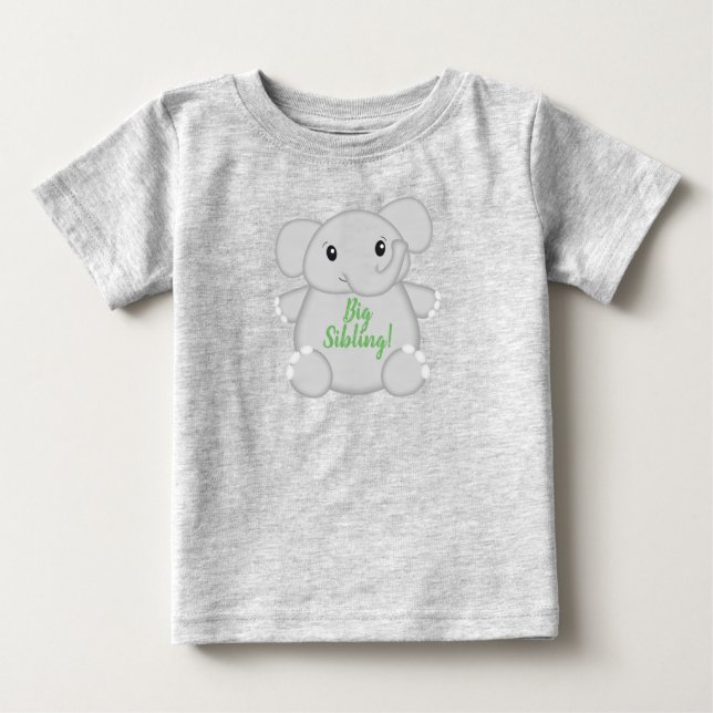 Elephant Baby Shower Safari Baby T-shirt (Vorderseite)