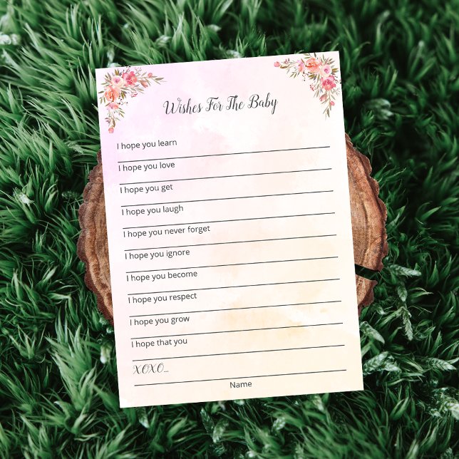 Elephant Baby shower Souhaite Pour La Carte Bébé (Créateur téléchargé)