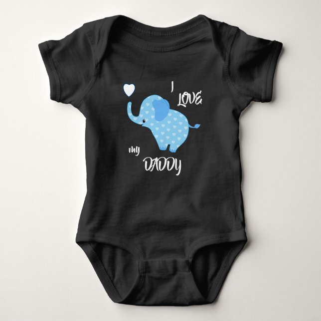Elephant Baby Strampler (Vorderseite)