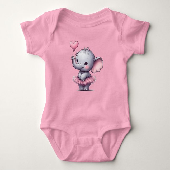 Elephant Baby Strampler (Vorderseite)