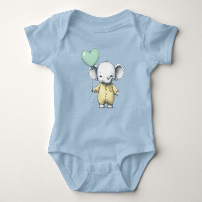 Elephant Baby Strampler (Vorderseite)