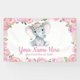 Elephant Backdrop Table Decor, Bannersignierung De Banner