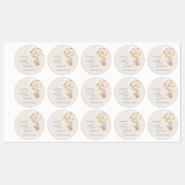 Elephant Balloon Baby Shower Labels Etiketten