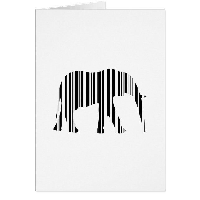 ELEPHANT BARCODE Modèle de conception de code-barr (Devant)