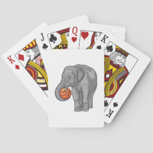 Elephant Basketball-Spieler Basketball Spielkarten