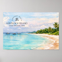 Elephant Beach Watercolor – Andaman Keepsake Gift