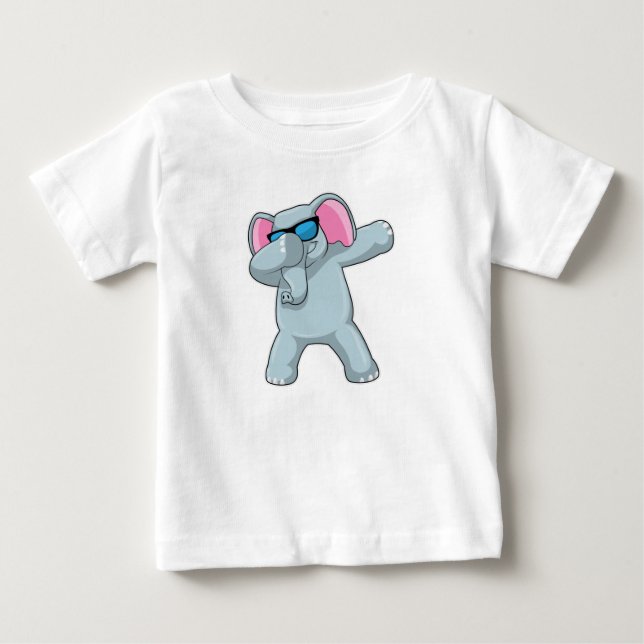 Elephant beim Hip Hop Dance Dab Baby T-shirt (Vorderseite)