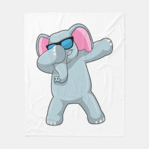 Elephant beim Hip Hop Dance Dab Fleecedecke