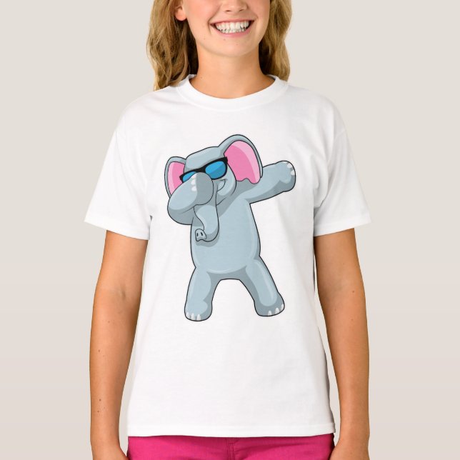 Elephant beim Hip Hop Dance Dab T-Shirt (Vorderseite)