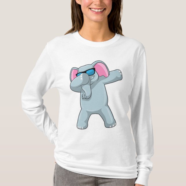 Elephant beim Hip Hop Dance Dab T-Shirt (Vorderseite)