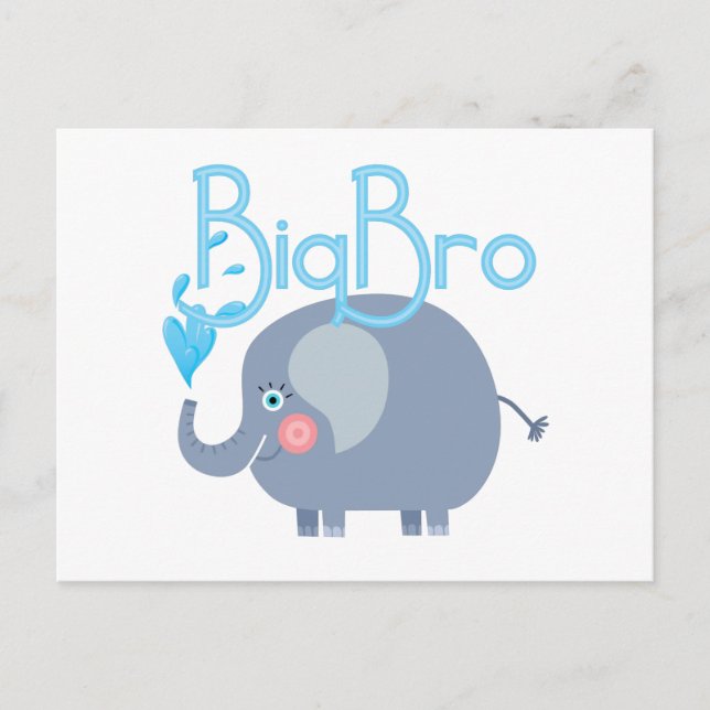 Elephant Big Bro Postkarte (Vorderseite)