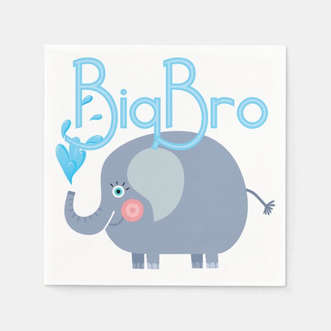 Elephant Big Bro Serviette (Vorderseite)