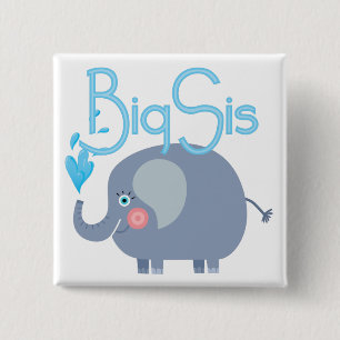 Elephant Big Sis Button